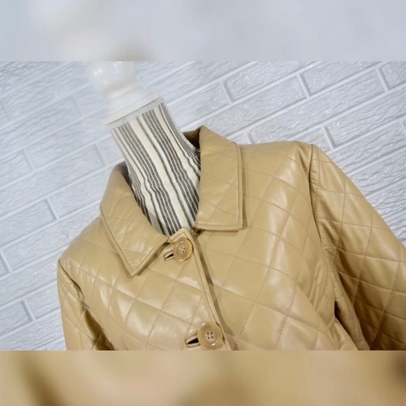 Wilsons Leather | Tan Quilted Leather Jacket - Picture 3 of 7